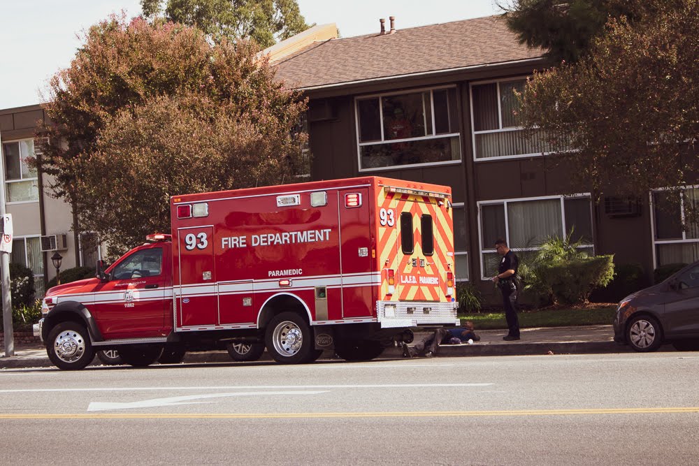 Las Vegas, NV - Las Vegas Blvd Site of Accident With Injuries